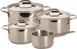 Sola Pannenset Mirage - 4 Delig - Ø 16,16,18,20 Cm - Zilver - RVS - Sandwichbodem -Kookpot Serie Winkel 1200x770 1