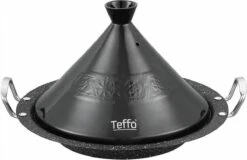 TEFFO | Luxe Tajine Inductie - Tagine - 30cm - Inductie - Zwart