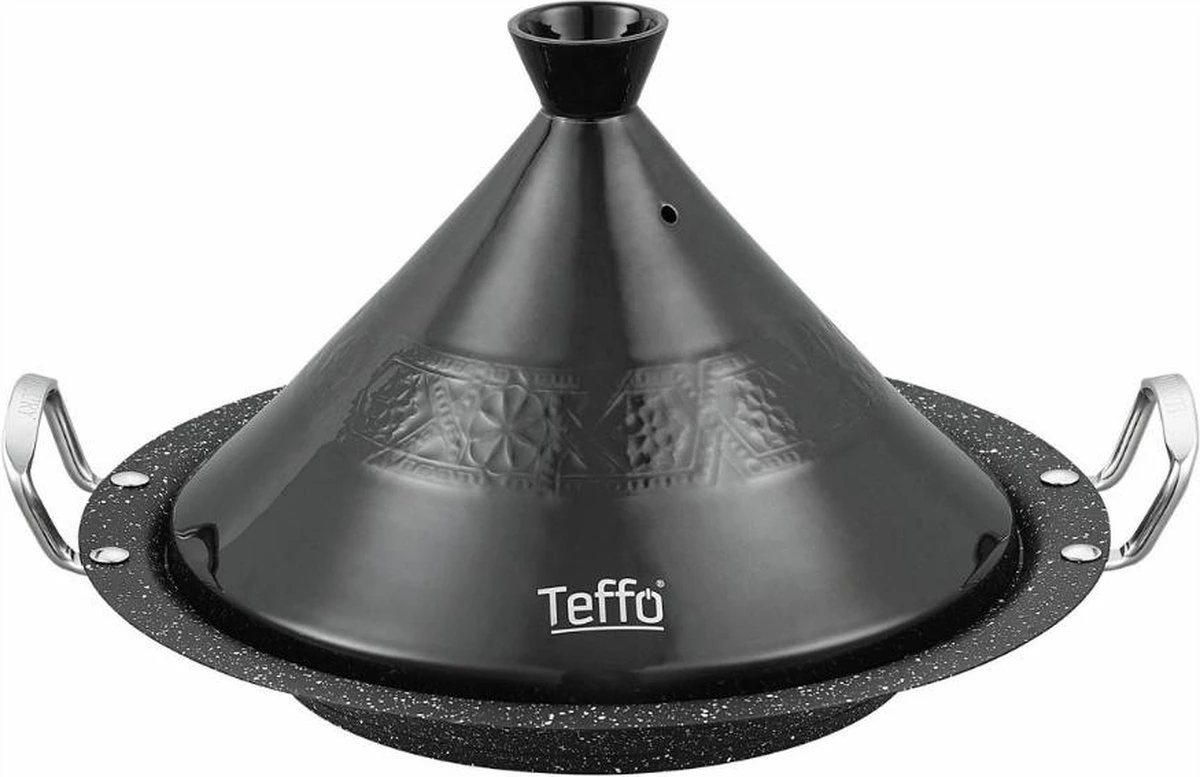 TEFFO | Luxe Tajine Inductie - Tagine - 30cm - Inductie - Zwart 3 TEFFO | Luxe Tajine Inductie - Tagine - 30cm - Inductie - Zwart