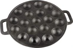 YUGN BLACK Poffertjespan Poffertjesmaker 6 Delige Set - 19 Poffertjes Incl Doseerfles Kwast Poffertjesvork Siliconen Ovenwanten - Platte Onderkant Poffertjespan Inductie Poffertjespan Elektrisch - Cadeau Tip -Kookpot Serie Winkel 1200x785 2
