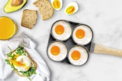 Magnani - Eierpan - 4 Bakplaten Van ⌀ 8 Cm - Voor Gas- En Elektrische Kookplaten - Aluminium - Houten Handvat - 38 X 18.7 X 2 Cm -Kookpot Serie Winkel 1200x799 51