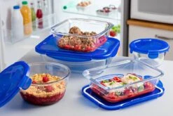 Pyrex - Cook & Go Schaal Rechthoek Met Deksel 0,8 Liter - Transparant -Kookpot Serie Winkel 1200x800 302