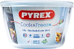 Pyrex - Cook & Freeze Schaal Rond 12 X 6cm - Transparant -Kookpot Serie Winkel 1200x802 12