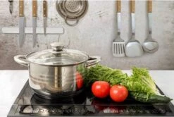 Swiss - Pannenset Inductie 12-delig - Glazen Deksel - RVS Pan / Steelpan / Koekenpan - PFAS-vrij -Kookpot Serie Winkel 1200x805 2