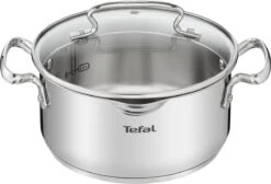 Tefal Duetto+ Pannenset -10 Delig- 5 Pannen - Kookpannenset - Zilver - Afdruipdeksels 19 Tefal Duetto+ Pannenset -10 Delig- 5 Pannen - Kookpannenset - Zilver - Afdruipdeksels -Kookpot Serie Winkel 1200x816 1
