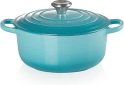 Le Creuset Braadpan Signature Caribbean Blue - ø 20 Cm / 2.4 Liter -Kookpot Serie Winkel 1200x825 10