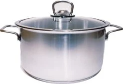 KOOPMAN Roestvrijstalen Pan 4,5 Liter - Met Glazen Deksel -Kookpot Serie Winkel 1200x827 2