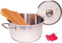 KOOPMAN Roestvrijstalen Pan 4,5 Liter - Met Glazen Deksel -Kookpot Serie Winkel 1200x841 3