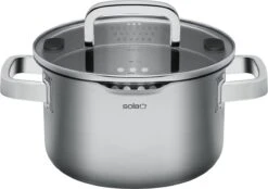 Sola Pannenset Juvia - 4 Delig - Ø 16,16,18,20 Cm - Zilver - RVS - Sandwichbodem -Kookpot Serie Winkel 1200x844 3