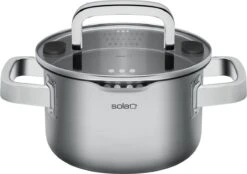 Sola Pannenset Juvia - 4 Delig - Ø 16,16,18,20 Cm - Zilver - RVS - Sandwichbodem -Kookpot Serie Winkel 1200x845 3