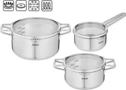 Tefal Nordica Pannenset 3 Delig - Steelpan Ø 16 Cm & Kookpan Ø 20 + Ø 24 Cm -Kookpot Serie Winkel 1200x853 1