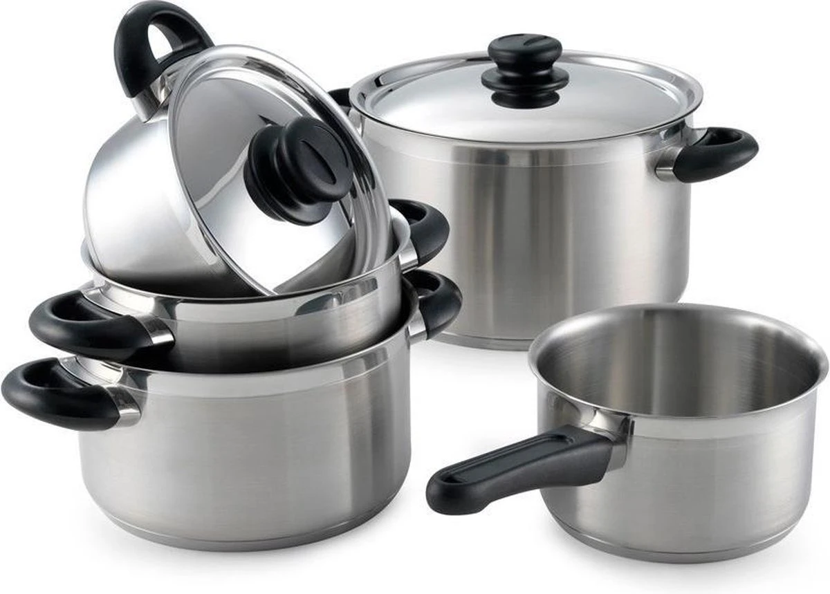 BK Karaat+ Pannenset - 5-delig - RVS – Geschikt Voor Alle Warmtebronnen 3 BK Karaat+ Pannenset - 5-delig - RVS – Geschikt Voor Alle Warmtebronnen