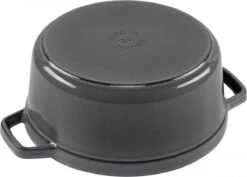 Staub Cocotte - Rond - 24 Cm - Grafietgrijs -Kookpot Serie Winkel 1200x859 6