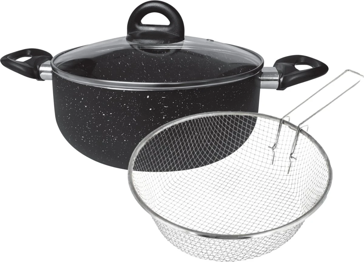 Platinum Frituurpan/ Friteuse - RVS - 24 Cm - 6.6L 4 Platinum Frituurpan/ Friteuse - RVS - 24 Cm - 6.6L - Afbeelding 2