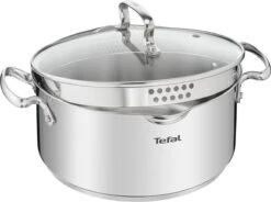 Tefal Duetto+ Pannenset -10 Delig- 5 Pannen - Kookpannenset - Zilver - Afdruipdeksels 18 Tefal Duetto+ Pannenset -10 Delig- 5 Pannen - Kookpannenset - Zilver - Afdruipdeksels -Kookpot Serie Winkel 1200x893