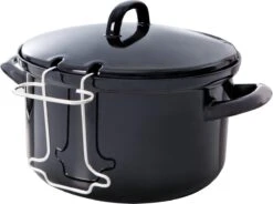 BK Fortalit Frituurpan Ø24 Cm - Zwart - Emaille - Inductie -Kookpot Serie Winkel 1200x896