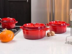 Sola Braadpan Gietijzer - Ø 20 Cm - Oranje/Rood - Gietijzer - Extra Zware Bodem 9 Sola Braadpan Gietijzer - Ø 20 Cm - Oranje/Rood - Gietijzer - Extra Zware Bodem -Kookpot Serie Winkel 1200x905