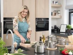 Sola Pannenset Juvia - 4 Delig - Ø 16,16,18,20 Cm - Zilver - RVS - Sandwichbodem -Kookpot Serie Winkel 1200x906 1