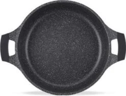 Royalty Line - Marble Soep/braadpan - Met Glazen Deksel Zwart - 20 CM. RL-BS20ML -Kookpot Serie Winkel 1200x918