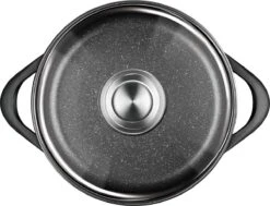 Smile 10-Delige Pannenset - Anti Aanbaklaag - Vaatwasser Bestendig - Zwart - MGK-17 16 Smile 10-Delige Pannenset - Anti Aanbaklaag - Vaatwasser Bestendig - Zwart - MGK-17 -Kookpot Serie Winkel 1200x919 6