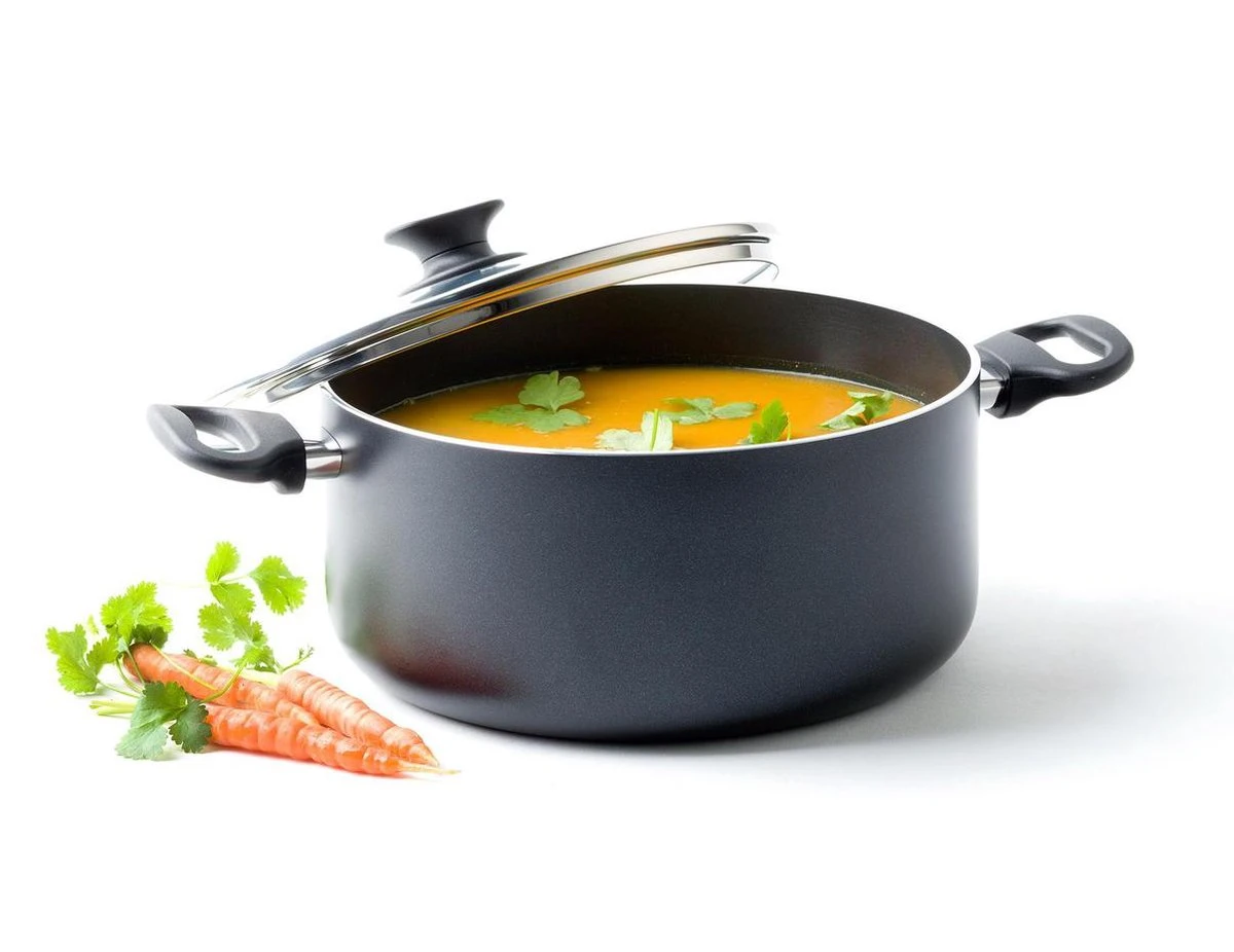 GreenPan Cambridge Kookpan Met Deksel 24cm - Zwart - Inductie - PFAS-vrij 11 GreenPan Cambridge Kookpan Met Deksel 24cm - Zwart - Inductie - PFAS-vrij - Afbeelding 9