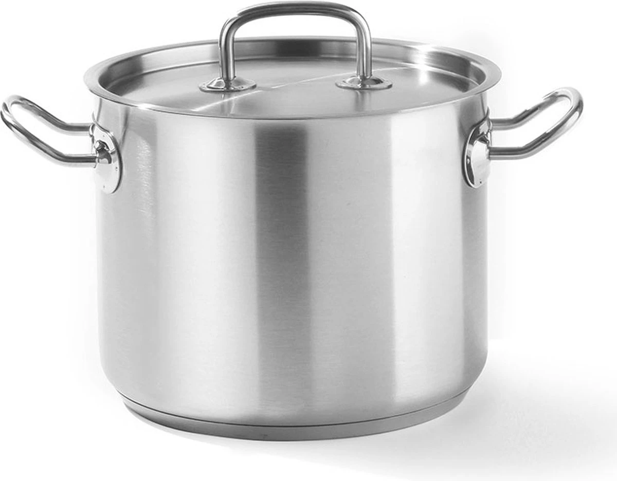 Hendi RVS Kookpan Hoog 5 Liter Kitchen Line + Deksel 3 Hendi RVS Kookpan Hoog 5 Liter Kitchen Line + Deksel