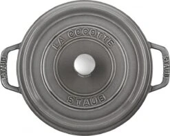 Staub Cocotte - Rond - 24 Cm - Grafietgrijs -Kookpot Serie Winkel 1200x958 4