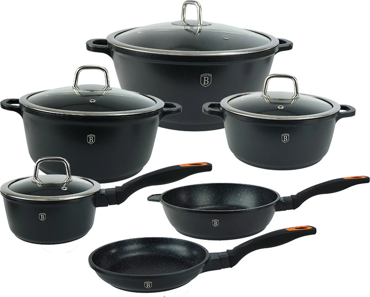 BerlingerHaus Luxe Set Van 6 Pannen Met 4 Deksels - Pannenset Inductie 3 BerlingerHaus Luxe Set Van 6 Pannen Met 4 Deksels - Pannenset Inductie