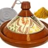 Marokkaanse Aardewerk Authentieke Tajine 35 Cm + Kruiden En Vlamverdeler -Kookpot Serie Winkel 1200x995 2