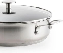 KitchenAid Stainless Steel Hapjespan Met Glazen Deksel ø28cm - RVS - Inductie - Anti-aanbak -Kookpot Serie Winkel 1200x995 5