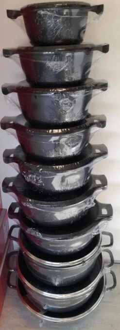 Royalty Line - Marble Soep/braadpan - Met Glazen Deksel Zwart - 24 CM. RL-BS24ML -Kookpot Serie Winkel 438x1200 1