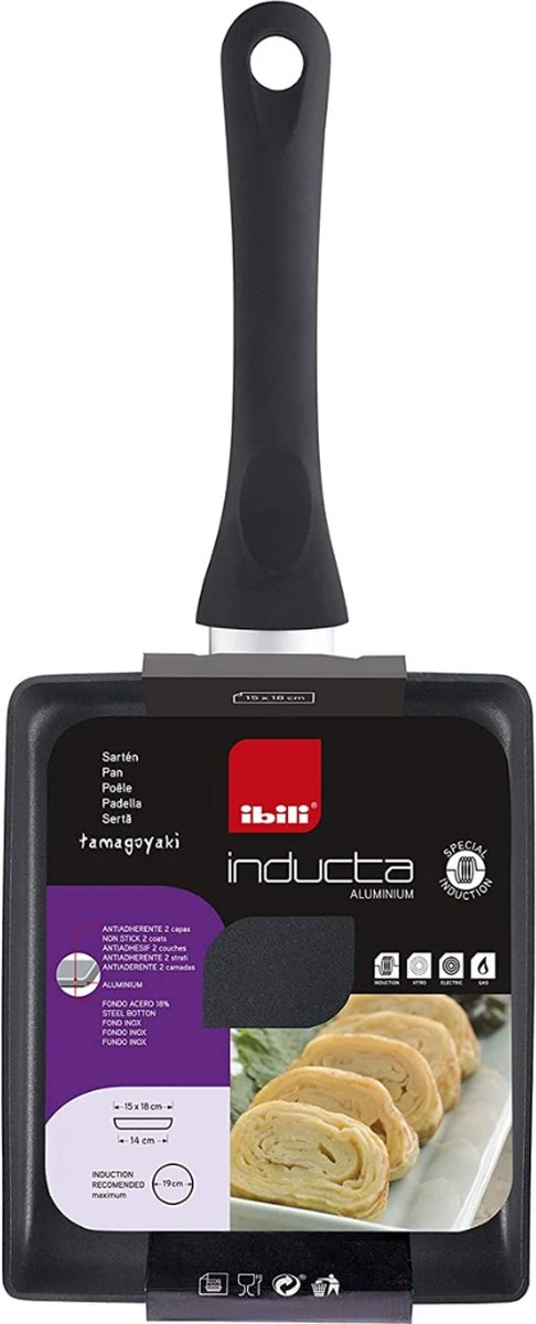 Merkloos TIB Japanse Stijl Omeletpan - Eierpan - Tamagoyaki - Geschikt Voor Inductie 10 Merkloos TIB Japanse Stijl Omeletpan - Eierpan - Tamagoyaki - Geschikt Voor Inductie - Afbeelding 8
