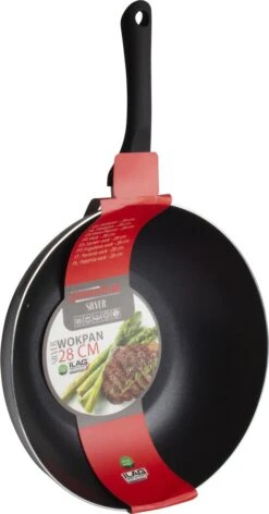 Löwenthal Hoogwaardige Wokpan PRO - Ø 28 Cm - PFOA Vrije Anti-aanbaklaag - Zwart - Chef's Choice 5 Löwenthal Hoogwaardige Wokpan PRO - Ø 28 Cm - PFOA Vrije Anti-aanbaklaag - Zwart - Chef's Choice -Kookpot Serie Winkel 628x1200