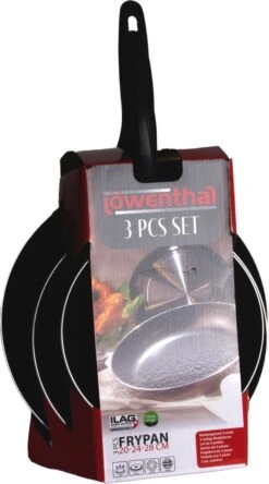 Löwenthal Hoogwaardige Koekenpan Set - 3 Stuks - PFOA Vrije Anti-aanbaklaag - Zwart 14 Löwenthal Hoogwaardige Koekenpan Set - 3 Stuks - PFOA Vrije Anti-aanbaklaag - Zwart -Kookpot Serie Winkel 667x1200