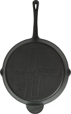 The Windmill Koekenpan Skillet Extra - 31,5 Cm - Gietijzer Zwart -Kookpot Serie Winkel 749x1200