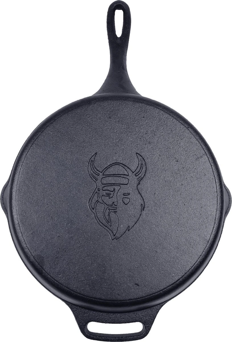 Valhal Outdoor Skillet / Koekenpan Met Steel - Gietijzer, Diameter 30cm - VH30 7 Valhal Outdoor Skillet / Koekenpan Met Steel - Gietijzer, Diameter 30cm - VH30 - Afbeelding 5