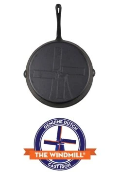 The Windmill Koekenpan Skillet Extra - 31,5 Cm - Gietijzer Zwart -Kookpot Serie Winkel 832x1200