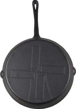 The Windmill Koekenpan Skillet Extra - 31,5 Cm - Gietijzer Zwart -Kookpot Serie Winkel 834x1200 1