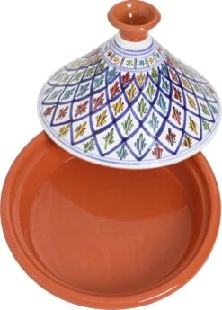 CRAFLAIR ~ Tajine ~ Ø 30 Cm ~ Geschikt Voor Inductie - Adapter ~ Handgemaakt ~ Geglazuurd Keramiek -Kookpot Serie Winkel 860x1200
