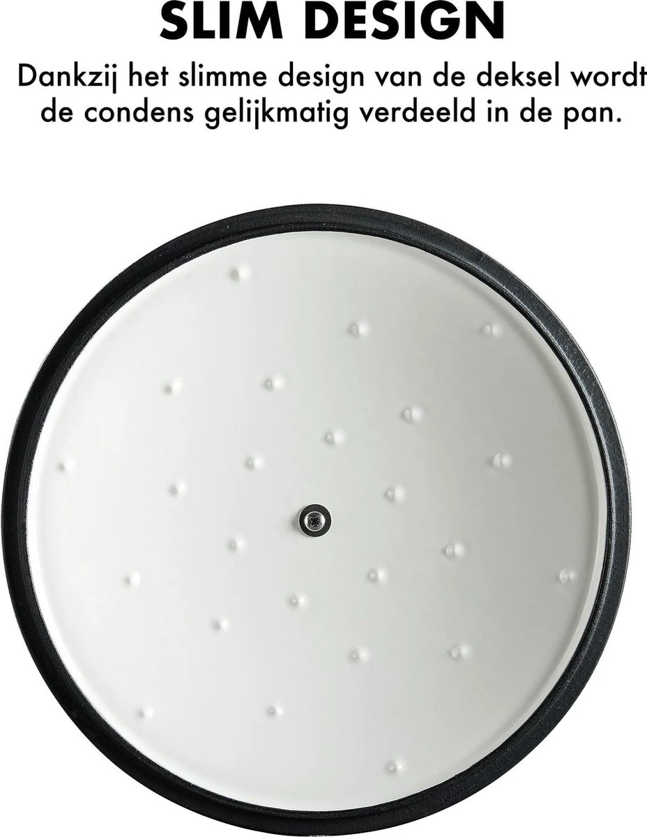 MOA Gietijzeren Braadpan - Inhoud 7,2 Liter - 30CM - Rond - Alle Warmtebronnen - Ook Voor Inductie - Gewicht 7,3 Kg - Wit - C30W 7 MOA Gietijzeren Braadpan - Inhoud 7,2 Liter - 30CM - Rond - Alle Warmtebronnen - Ook Voor Inductie - Gewicht 7,3 Kg - Wit - C30W - Afbeelding 5